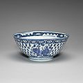 A blue and white bowl, 16th-17th century