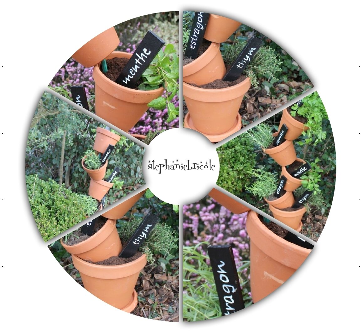 Une jardinière verticale DIY de plantes aromatiques : belle et