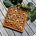 Tarte noisettine aux figues