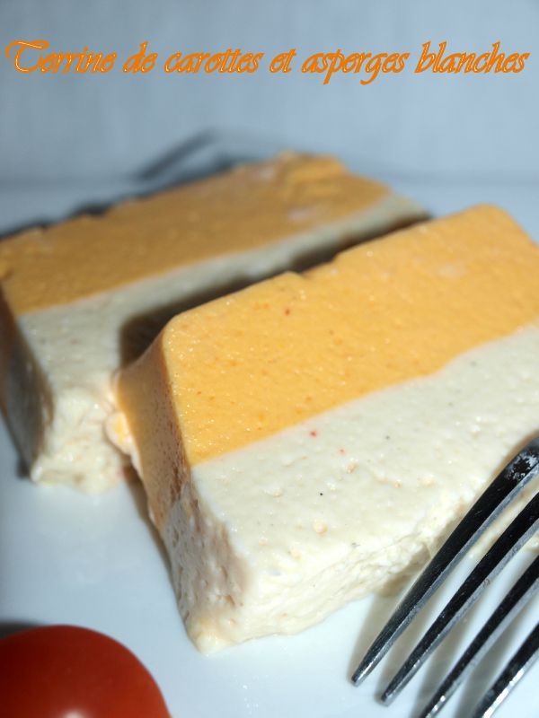 Terrine de carottes et asperges blanches Dans vos assiettes