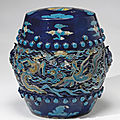 Ming dynasty fahua cermics sold at christie's new york, 19 march 2008