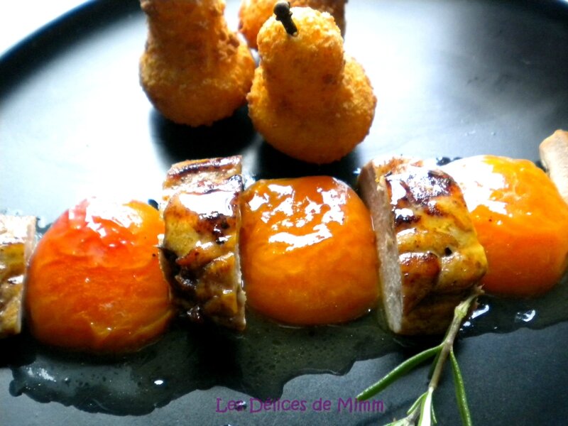 Filets de pintade, abricots caramélisés au miel et romarin 4