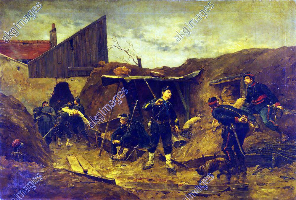 Berne-Bellecour, dans la tranchée, 1877