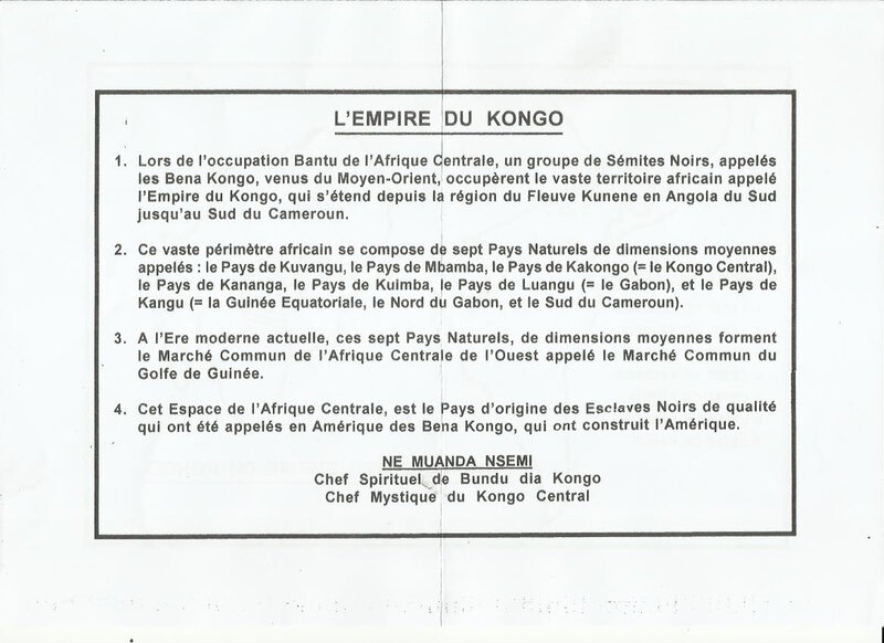 L'EMPIRE DU KONGO a