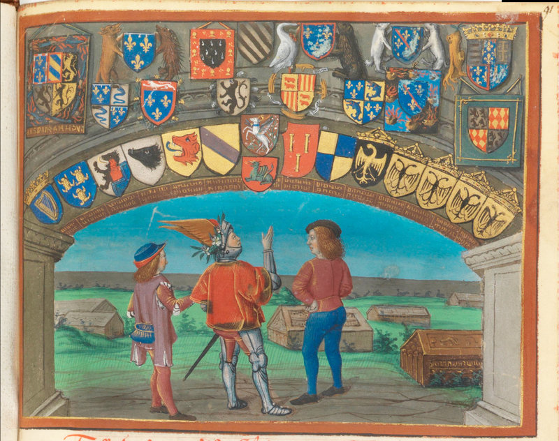 Témoignage relatant le tournoi de chevalerie l‘Emprise du château de Joyeuse-Garde, organisé par le Roi René en avril 1446 à Launay près de Villebernier