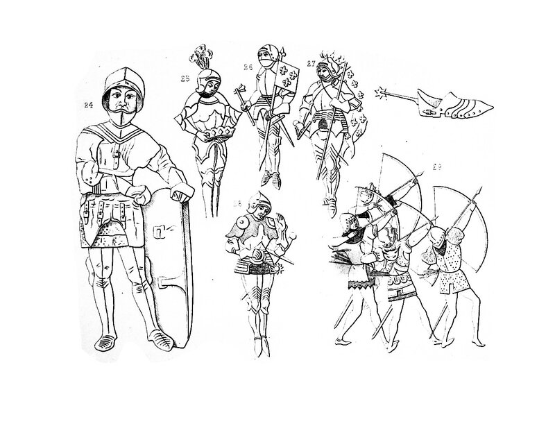 Costume Militaire des (Chevaliers) Français en 1446 / René de Belleval 