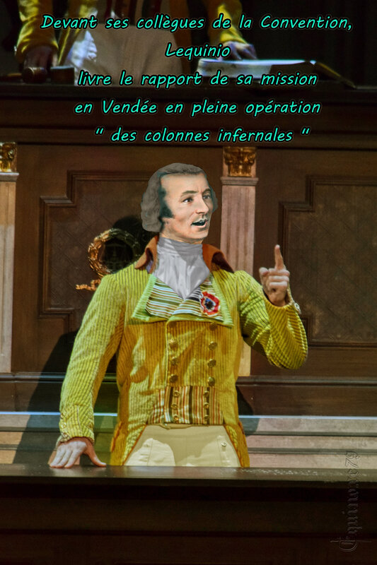Devant ses collègues de la Convention, Lequinio livre le rapport de sa mission en Vendée en pleine opération des colonnes infernales