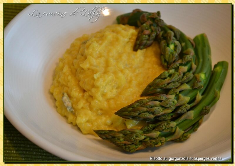 Risotto au et asperges vertes La cuisine de Lilly