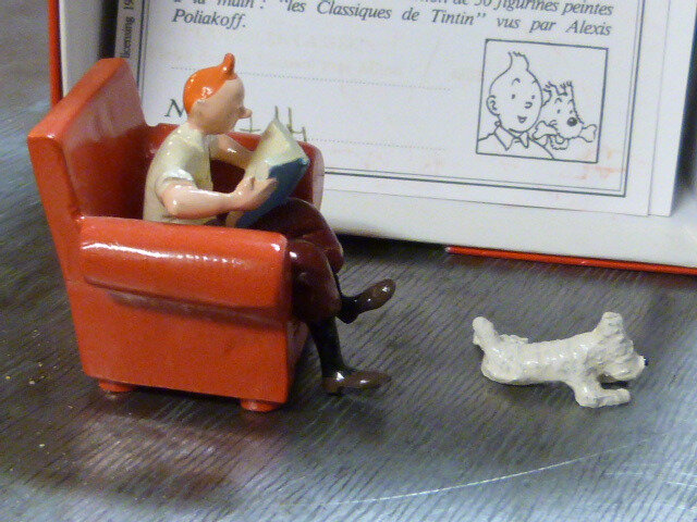 Figurine Tintin Fauteuil Rouge Moulinsart