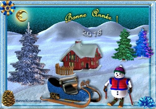 026-carte-bonne-année-2018-bonhomme-neige-montagne