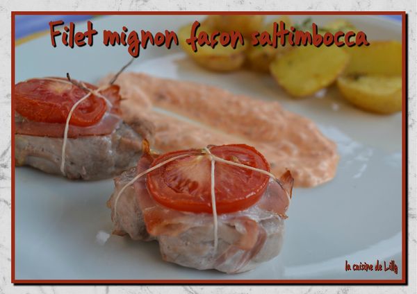 filet mignon façon saltimbocca