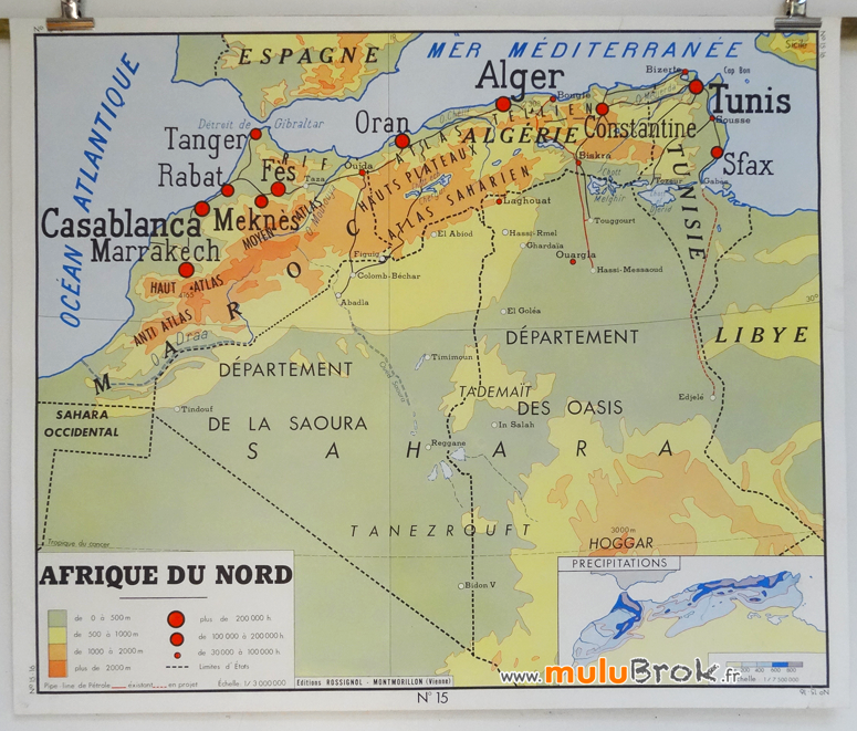 Collection Carte Afrique Du Nord Algerie Mulubrok Brocante En Ligne