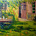 Le peintre antoine melchior magnifie la nature... et son jardin
