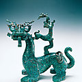 Bronze divine beast, spring and autumn period (770-475 bc), eastern zhou dynasty (770-221 bc)