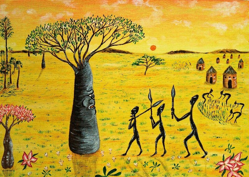 le baobab et les villageois 