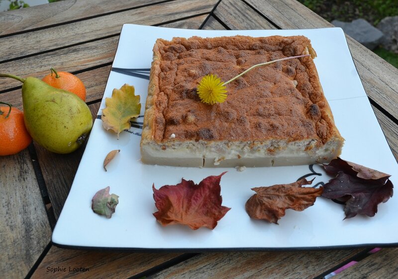 Gateau Magique Poire Et Creme De Marron Foodista Challenge 13 Un Livre Gourmand