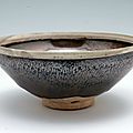 Bowl with White Rim and Five Russet Markings against a Subtle Hare's Fur Glaze, Jin dynasty, 12th-13th century