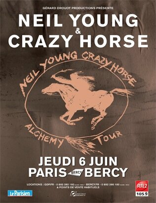 1996 07 Neil Young POP Bercy Affiche