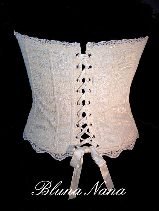 LE CORSET END ENTELLE IVOIRE AVEC PERLES MARIAGE Bustiers et corsets