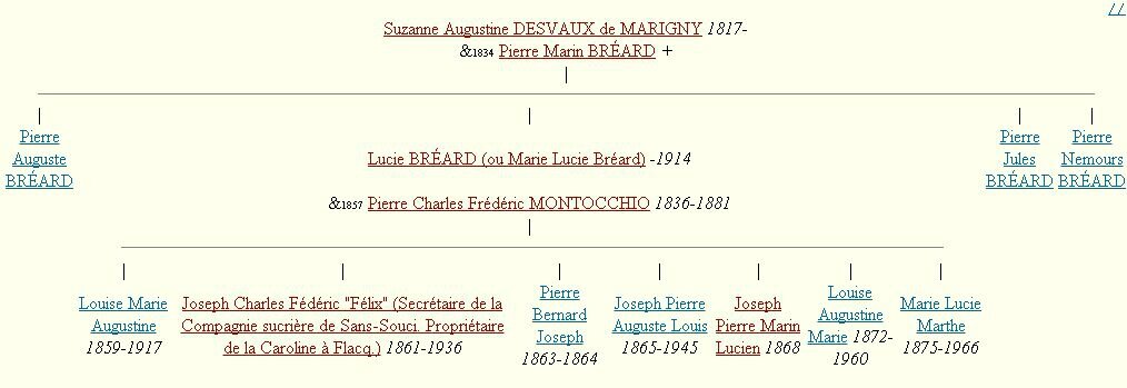 Suzanne Augustine Desvaux : Descendance