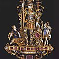 Pendant with david and goliath, germany, late 16th century