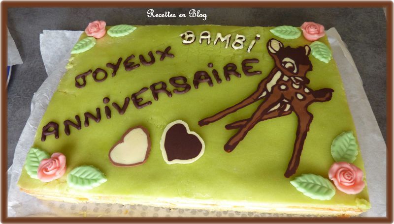 Gateau D Anniversaire Bambi Entremets Abricots Recettes En Blog