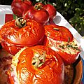 Tomates à la coque au pistou