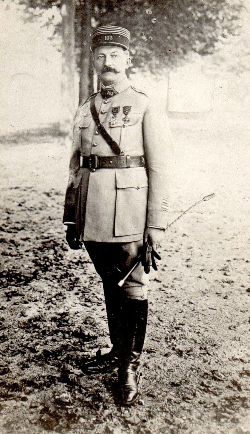 Colonel Malraison, Rouen vers 1927. Carte-photo, coll. verney-grandeguerre