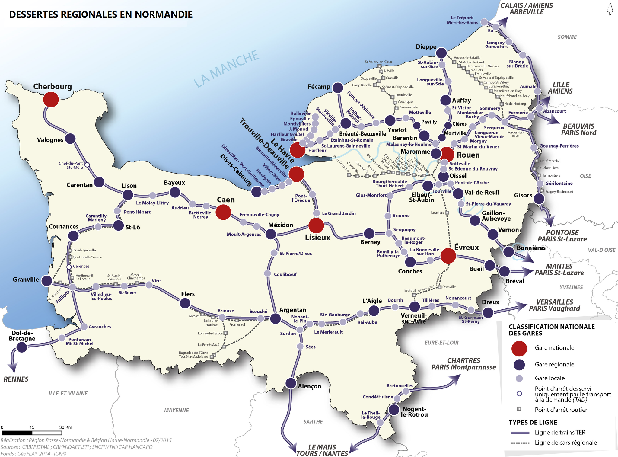 Normandy Train Map