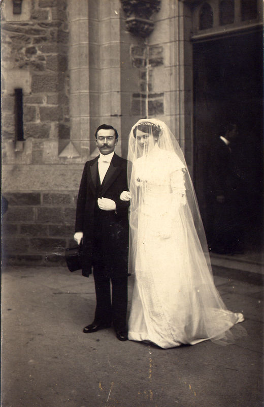 1918, mariage des parents de Jacqueline