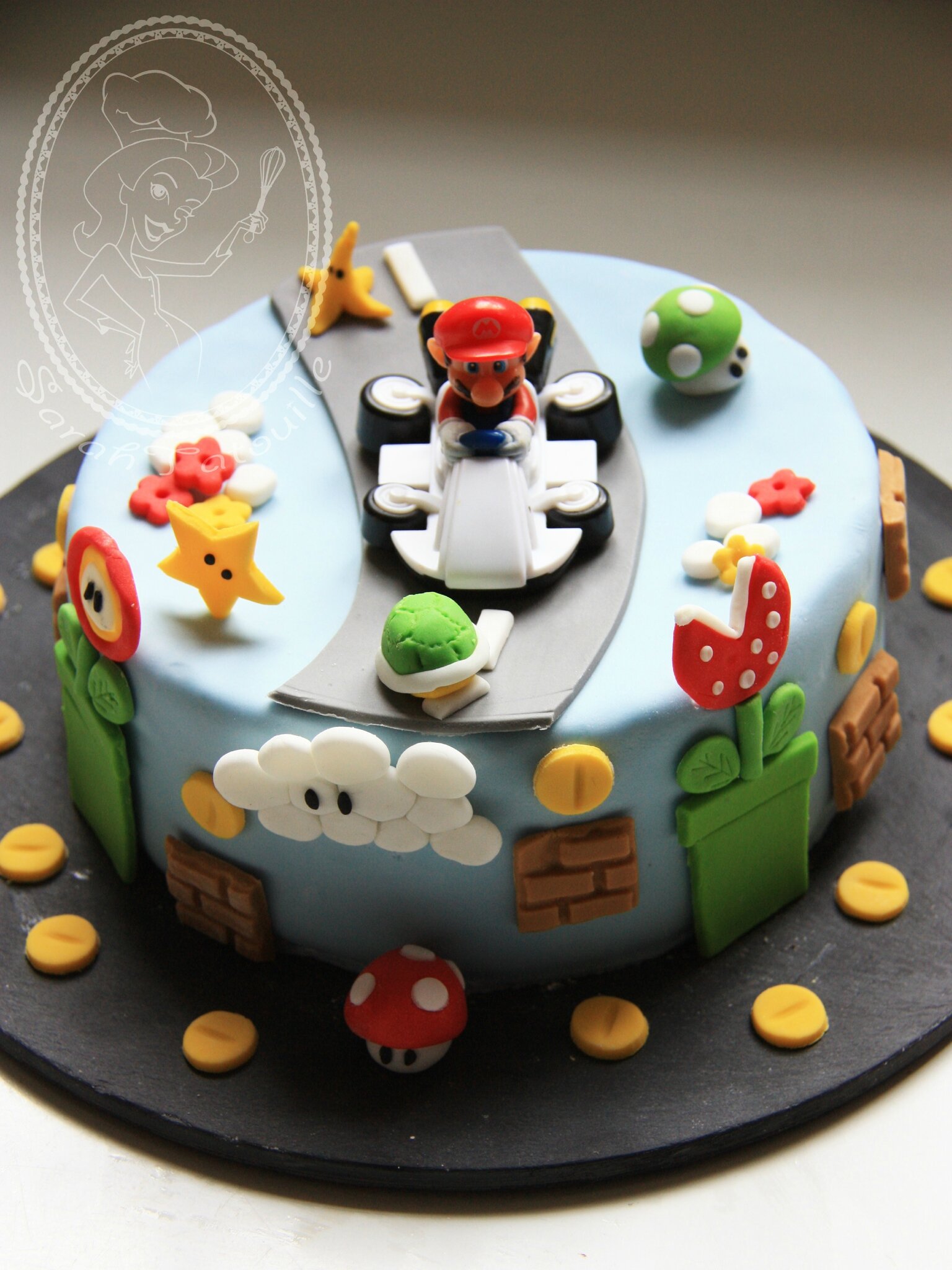 Mario Kart sur gâteau Route aux étoiles 🍰