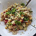 Salade de quinoa sucrée salée