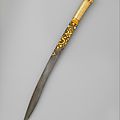 Short sword (yatagan) from the court of süleyman the magnificent (reigned 1520–66), istanbul, ca. 1525–30