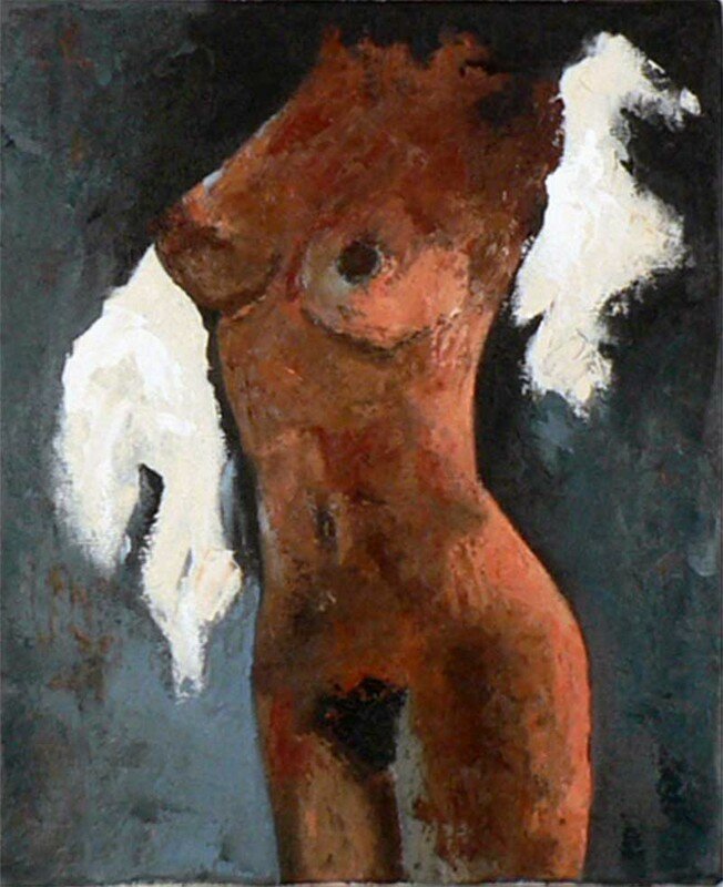 Nu I - Huile sur toile - 3F 27x22 cm