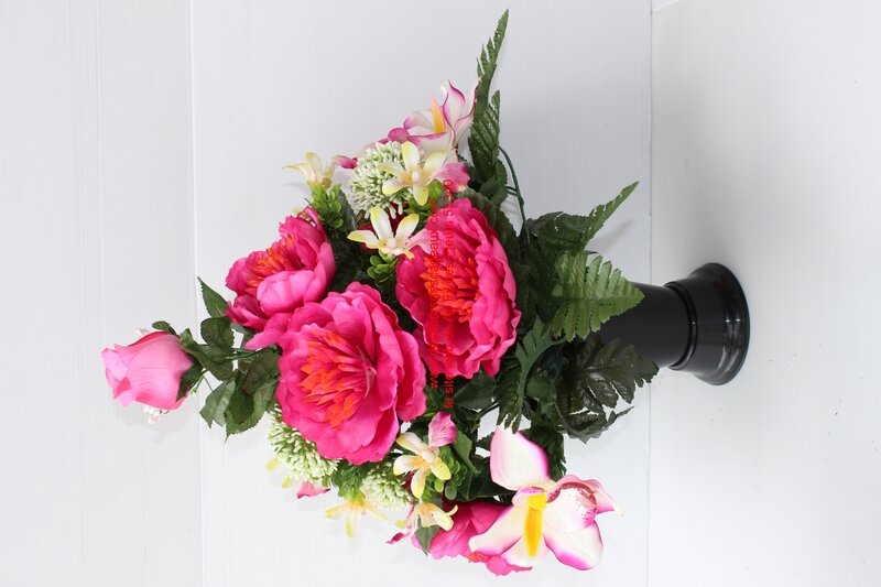 Cône De Fleurs Artificielles Pour Vase Cimetière Toussaint