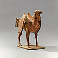 A painted pottery figure of a bactrian camel, northern wei dynasty (386-534