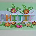 Article carte d'amitié kirigami