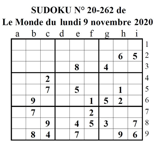 solution détaillée sudoku très difficile n° 20-255 dans le Monde