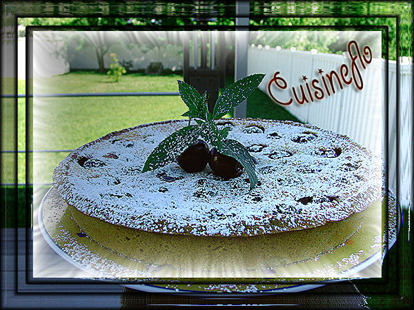  Tarte pistache cerises et ricotta de Cuisineflo 