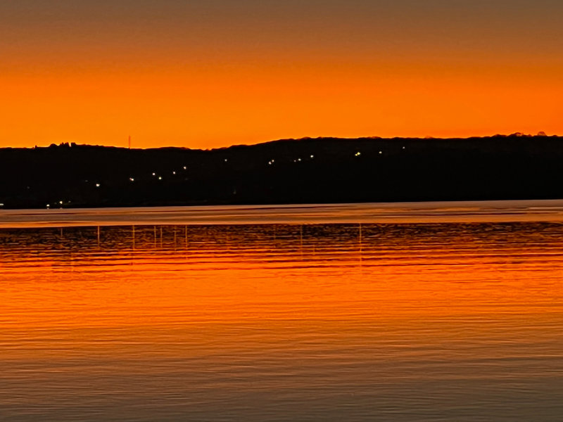 La baie de Klimno au couchant, 14 février 2023