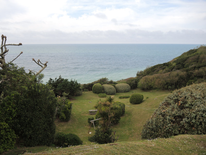 Guéthary, chemin des falaises, jardin (64)