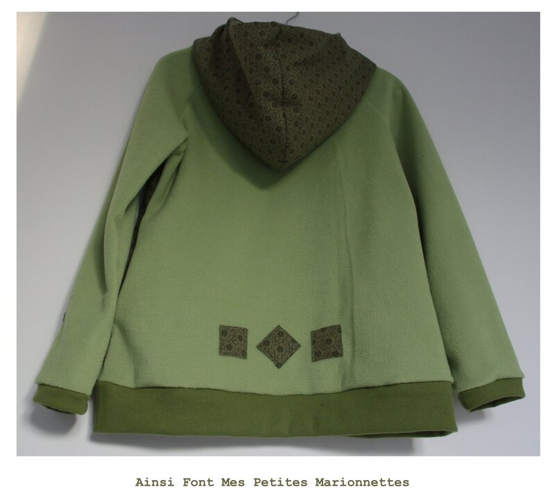 sweat polaire vert 6