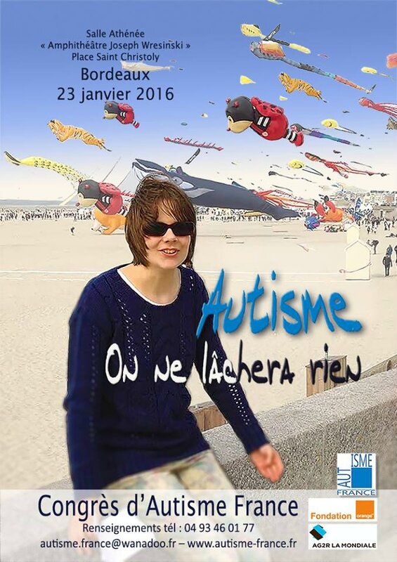 congrès autisme france Bordeaux janvier 2016 affiche