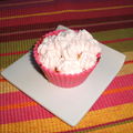 Cupcake au chocolat blanc & à la rose