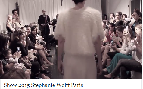DEFILE STEPHANIE WOLFF PARIS - COLLECTION ROBES DE MARIEES 2015 - 12 SEPTEMBRE 2014 - SUITE 1