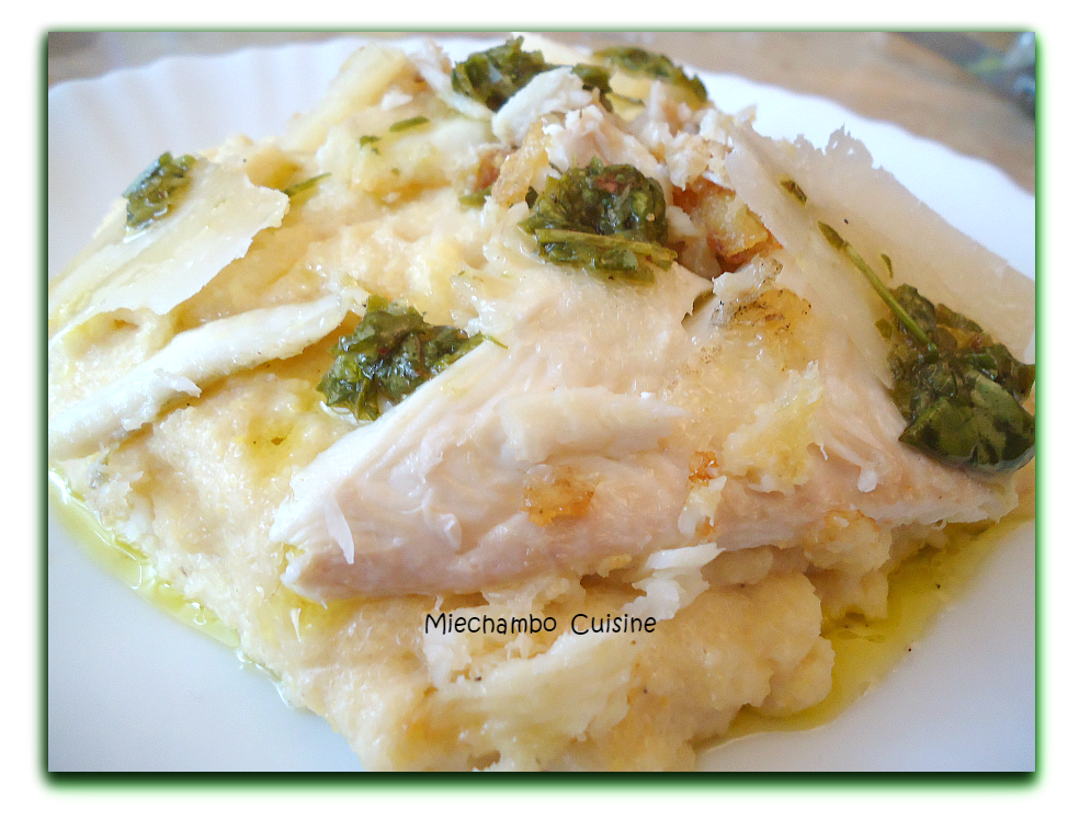 Filets de poisson sauce parmesan - MIECHAMBO CUISINE