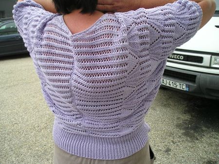 dos gilet coton