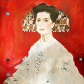 Dans les yeux - portrait de Fritza Riedler (d'après Klimt)