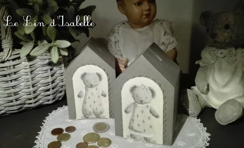 tirelire ourson et oursonne
