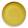 An Imperial yellow-glazed dish, Hongzhi mark and period (1488-1505)